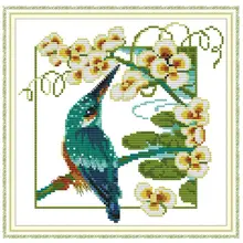 Kingfisher DIY рукоделие ручной работы Счетный 14CT Печатный Вышивка крестом комплект с вышивкой украшение дома