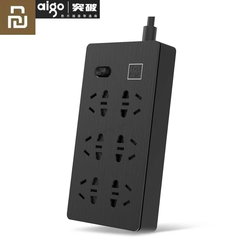 

Xiaomi Youpin Aigo Electronic Power Strip Socket Fast Charging 6 Sockets Standard Plug Interface Extension EU US