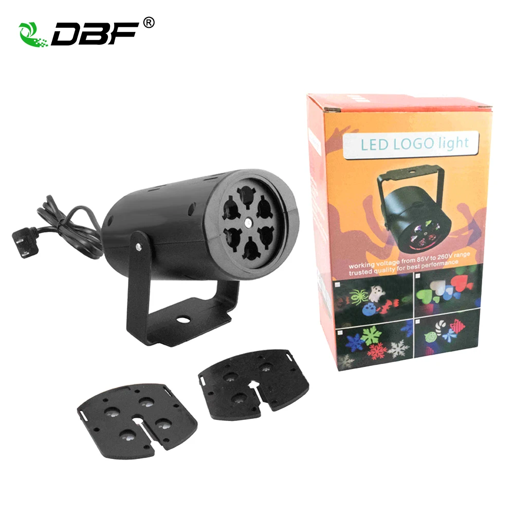

[DBF]Mini Moving Heart Snow Laser Projector Lamps Bar Effect Snowflake LED Stage Light For Xmas New year Party Light Garden Lamp