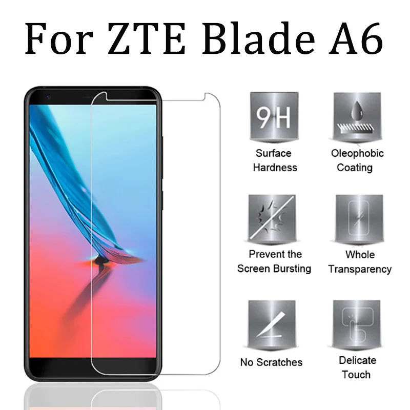 Защитное стекло для ZTE Blade A6 закаленное A 6 6A 2.5D Антибликовая Защитная пленка