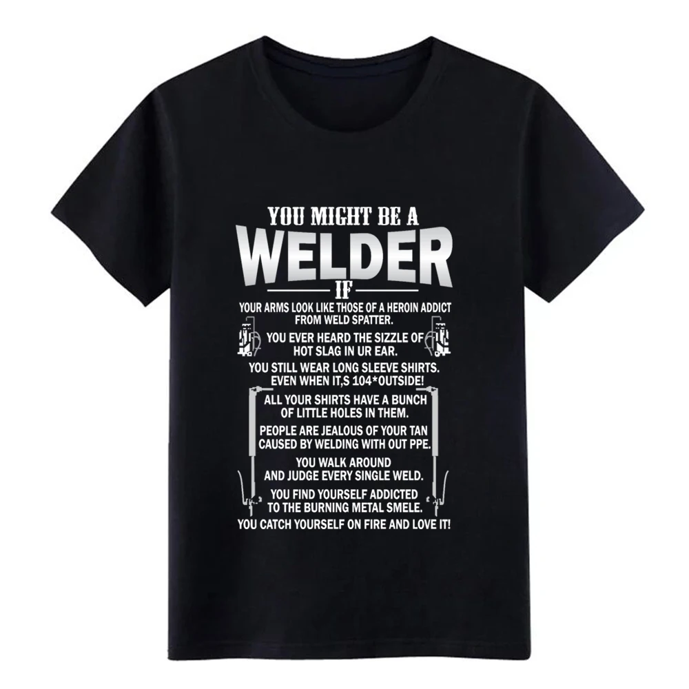 Мужская футболка с надписью You might be a Welder S-3xl унисекс интересным строительным