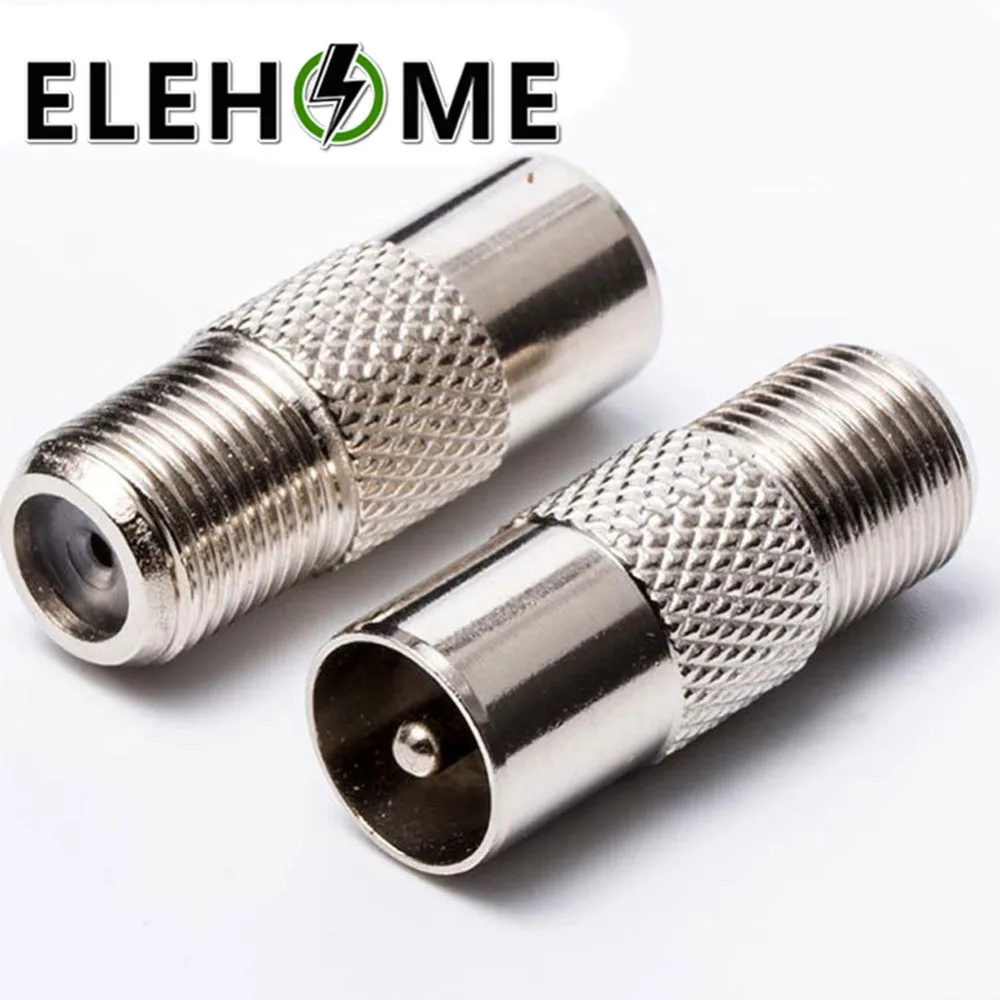 

5 Pcs Antenna Plug Connector F Female to PAL Male 9.5mm TV Satellite Antenna RF Coax Adapter XF30