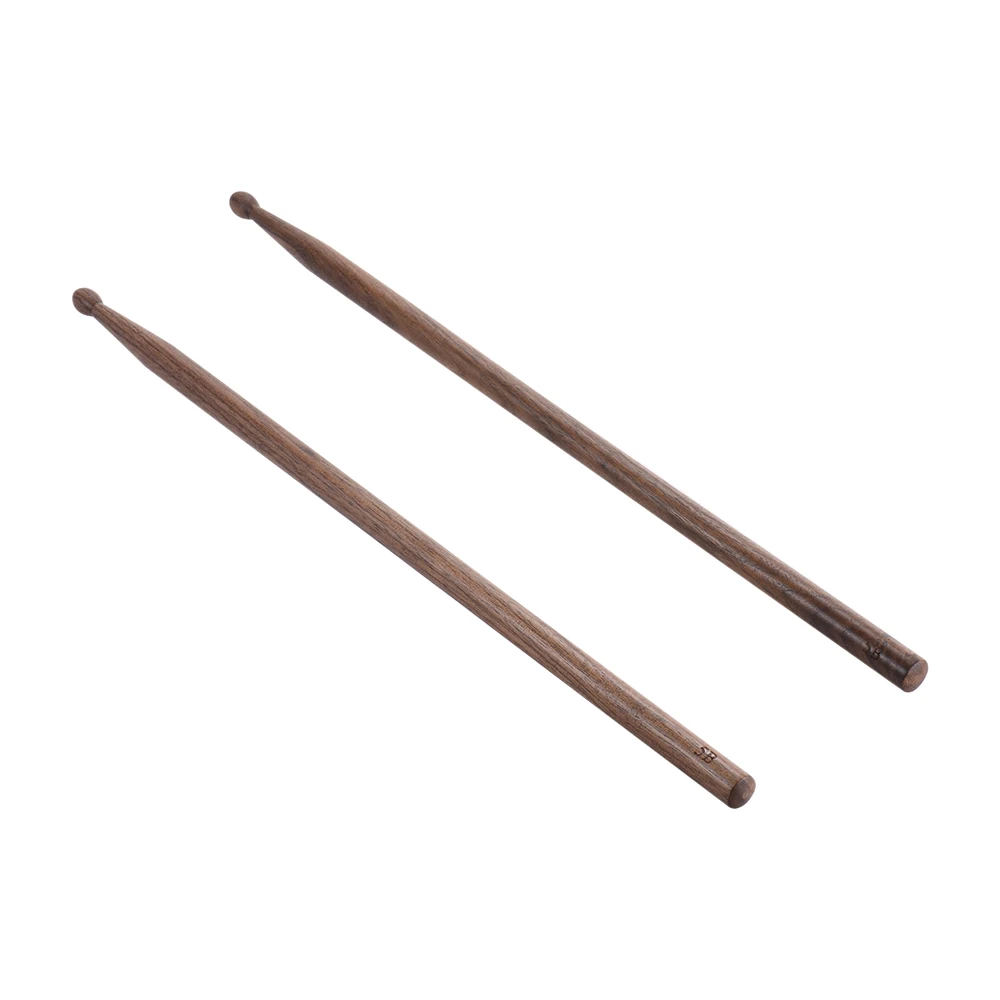 Black Walnut Wood Пара 5B голени палочки волнообразные деревянные наконечники ударные аксессуары для барабанного набора принять для 3 типов дерева - Цвет: Black Walnut Wood