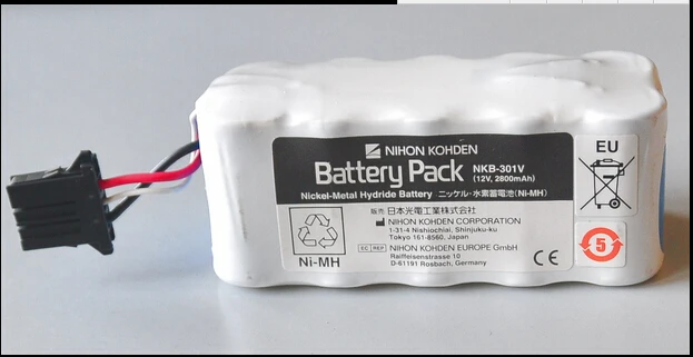

HOT NEW NI-MH battery NKB-301V NKB 301V 12V 2800mah TEC-7631C TEC-7621C TEC7721 TEC7700 TEC-5521 TEC-5500 Defibrillator battery