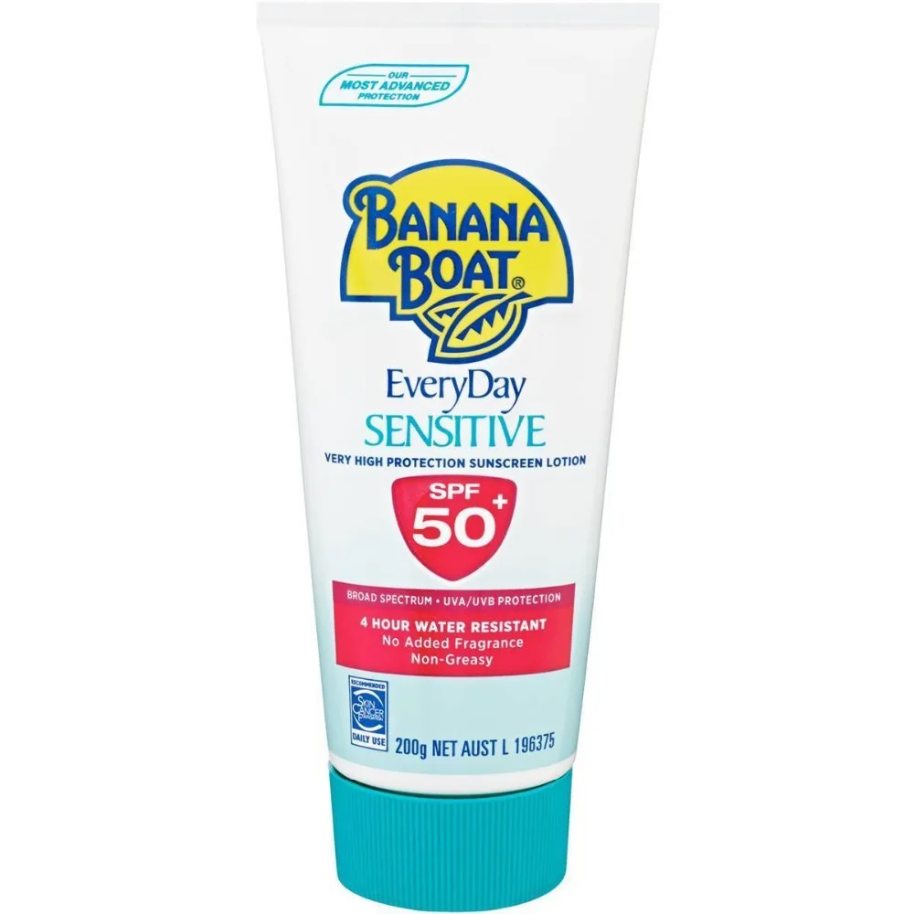 

BANANA BOAT EVERYDAY SENSITIVE SPF 50+ 200G HIGH PROTECTION SUNSCREEN LOTION