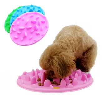 

Silicone Dog Slow Feeder Pet Food Water Bowl Dog Cat Slow Feeder Anti Gulping Eating Tray Pet Feeding Bowl Prevent Obesity