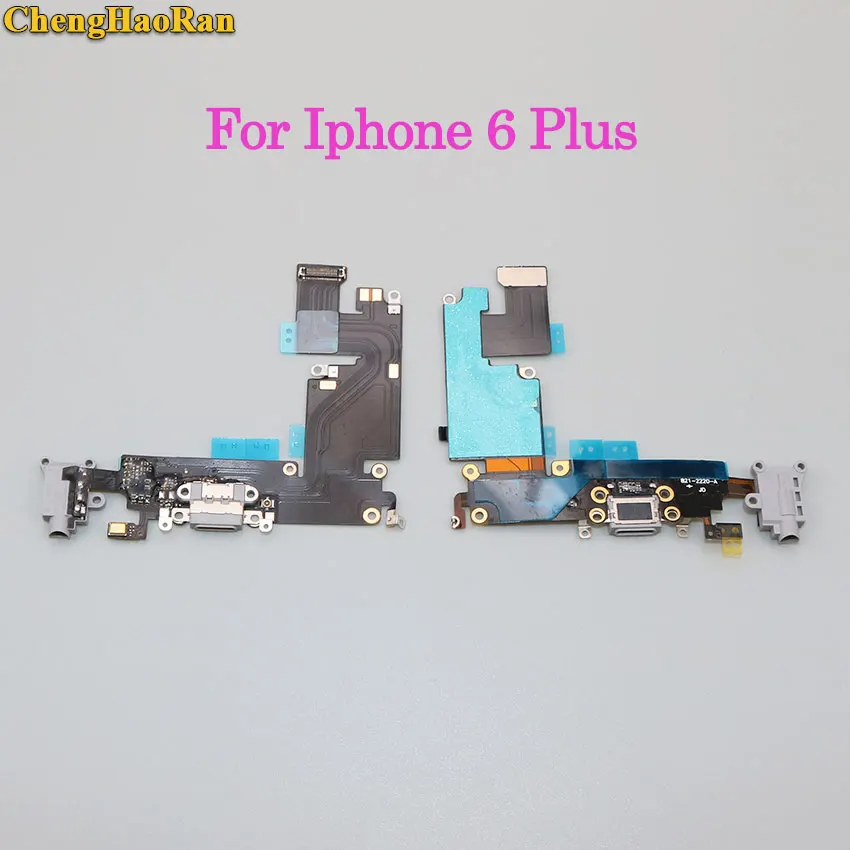 ChengHaoRan USB зарядное устройство зарядный порт для iPhone 6 6G 6plus 6splus док-станция гибкий кабель Разъем для наушников Lightning разъем в сборе