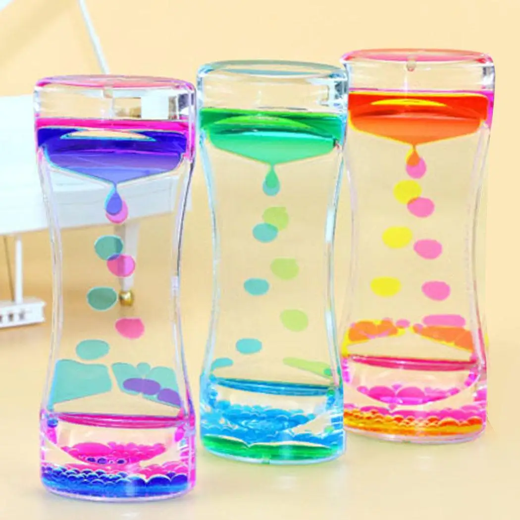 

Oil Calming Floating Color Mix Illusion Timer Liquid Office, Home, School Motion Visual Desk Dual Toy ASD Square