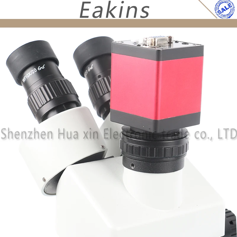  0.35X Focus Simul Focal C mount Adapter Lens CTV For SZM LUCKY Trinocular Stereo microscope HDMI US