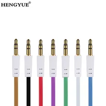 3,5 мм до 3,5 мм цветной плоский тип автомобиля Aux аудио удлинение кабеля аудио наушники стерео кабель для iphone7s 8 5s 6 плюс 20000 шт/партия