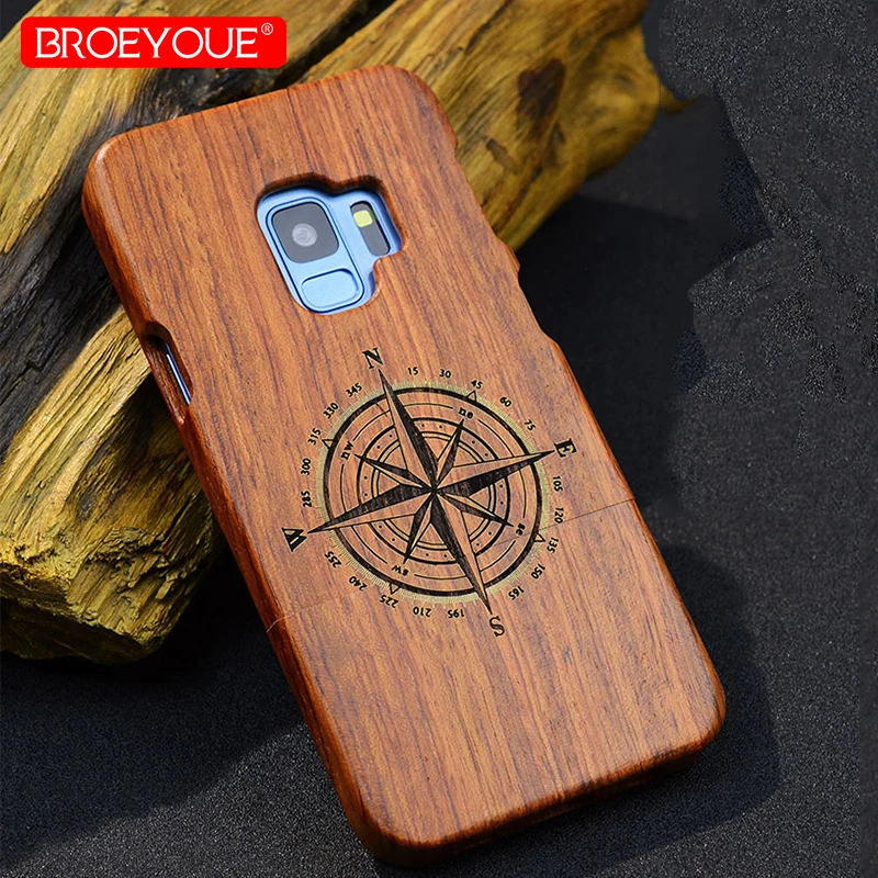 

100% Natural Wood Case For Samsung Galaxy S9 Plus S8 S7 Edge S5 S6 Note 3 4 5 8 Case For iPhone 7 5 5S SE X 8 6 6S Plus Covers