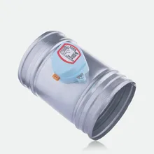 100 мм-250 мм воздушный клапан регулировки громкости приводной клапан выхлопной трубы клапан-бабочка оцинкованный лист обратный клапан