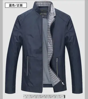 

Middle - aged men 's jacket 2017 new thin coat spring and autumn business casual outwear father's clothing ! M-3XL