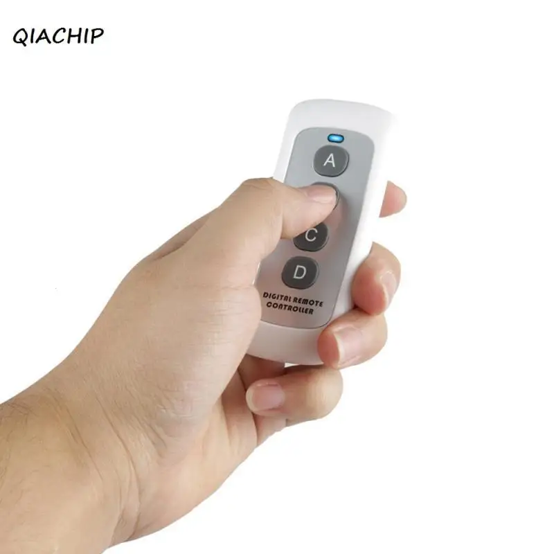 QIACHIP 433MHz 4 Channel Remote Control light switch Learning Code(1527