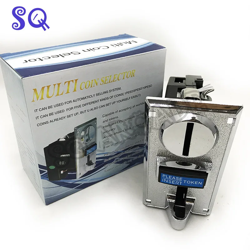 

2pcs/lot Multi coin acceptor Intelligent coin reader coin selector for Arcade machines game machine vending machine