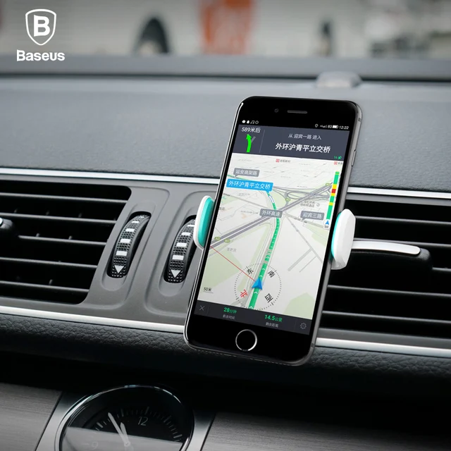 Baseus-Soporte de teléfono móvil para coche, para iPhone Xiao, mi, Samsung, soporte de ventilación de aire para coche Baseus-Soporte de teléfono móvil para coche, para iPhone Xiao, mi, Samsung, soporte de ventilación de aire para coche