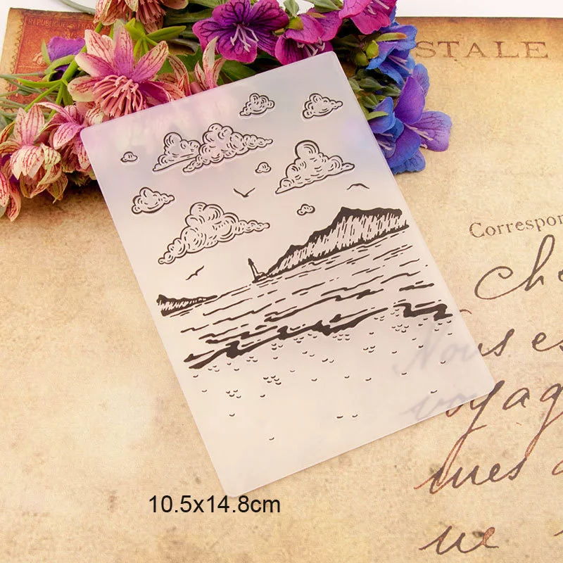 Mountain embossing folders 010