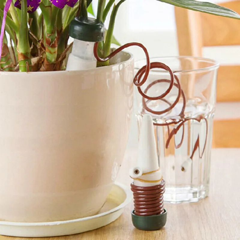 2pcs Self-Watering Auto Plant Waterers Drip Irrigation Watering System Automatic Indoor Device for Houseplant | Дом - Цена: 