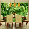 Papier peint Photo personnalisé pour murs 3 D | Pelouse, arbre forêt verte, toile De fond, espace stéréo 3D, décoration murale De la maison ► Photo 3/6