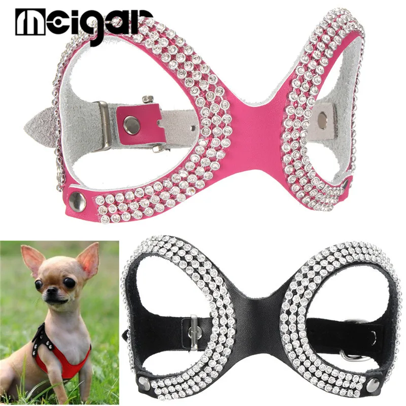 

Luxury Bling Pet Chest Strap Dog Collar Harness Puppy Cat Adjustable Leash Set Walking Chest Strap For Small Dogs Pets Supplies