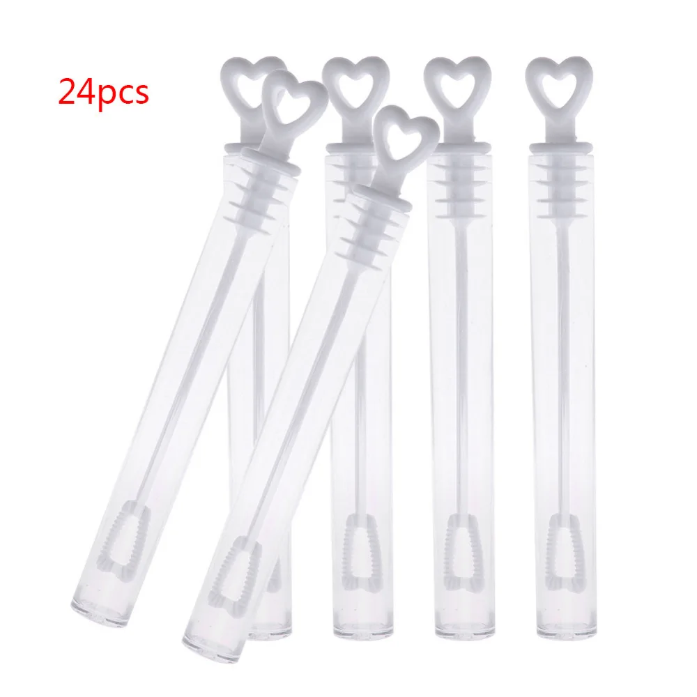 

24pcs/pack Empty Bubble Soap Bottles Wedding Birthday Party Decoration Baby Shower Favours Bride And Groom Event Supplies