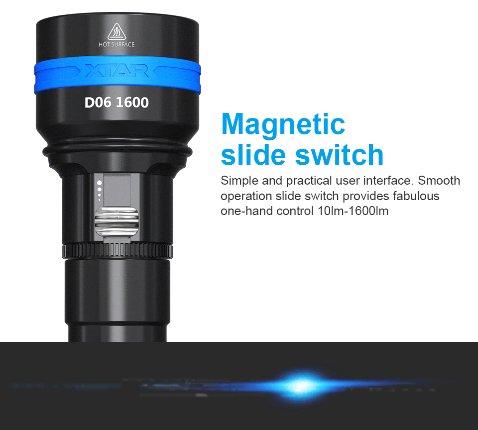 XTAR D06 Дайвинг фонарик CREE XHP35 D4 Макс 1600 люмен луч расстоянии 430 метр