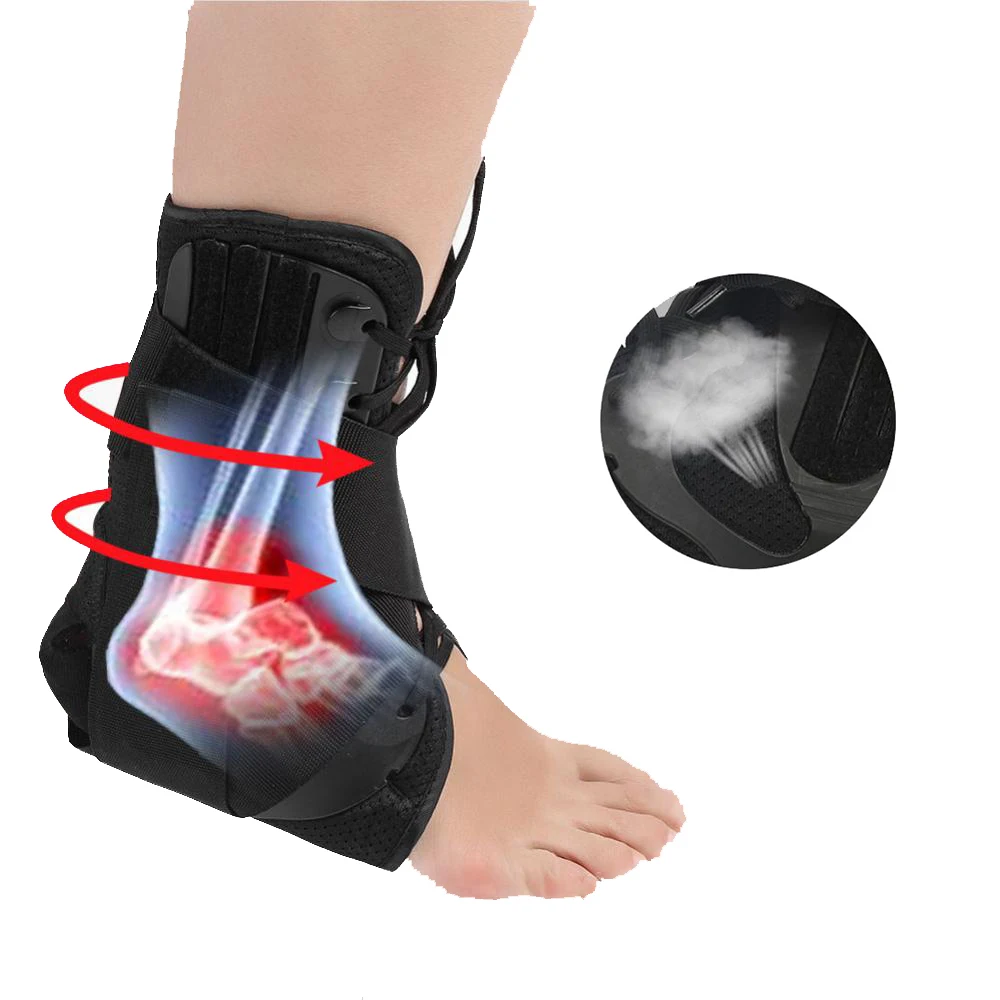 Ankle Brace Breathable Orthosis Support Adjustable Protection Corrector Sprain Arthritis