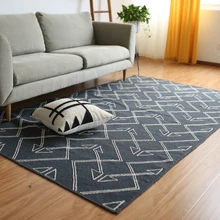 Collalily шерсть ковер килим геометрический Богемия индийский ковер салон черный гостиная плед полосатый современный дизайн в скандинавском стиле