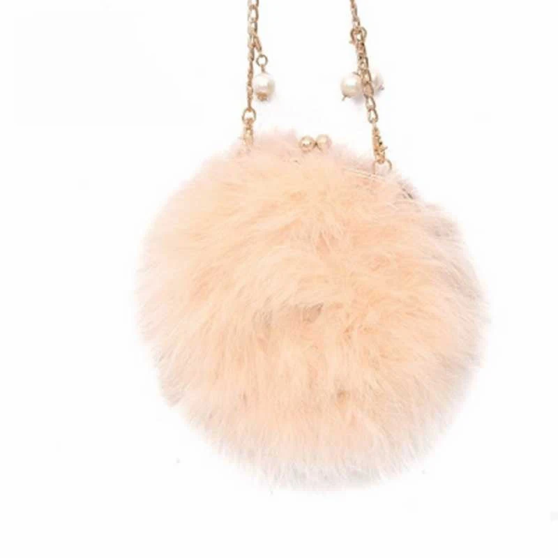 

Sac Faux Fur Women Fur Bags Famous Brand Women Clutches Ladies Evening Clutch Purse Fashion Ostrich Feather Hand Bag Luxurious