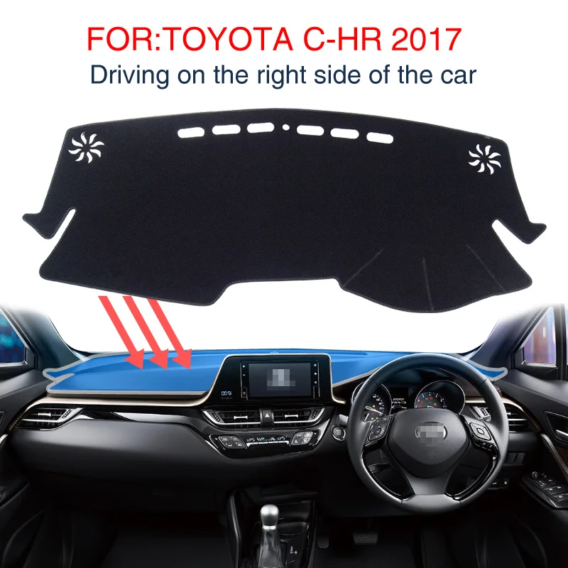 Smabee для TOYOTA C HR 2016 2017 2018 2019 CHR Dash коврик Dashmat приборной панели автомобиля