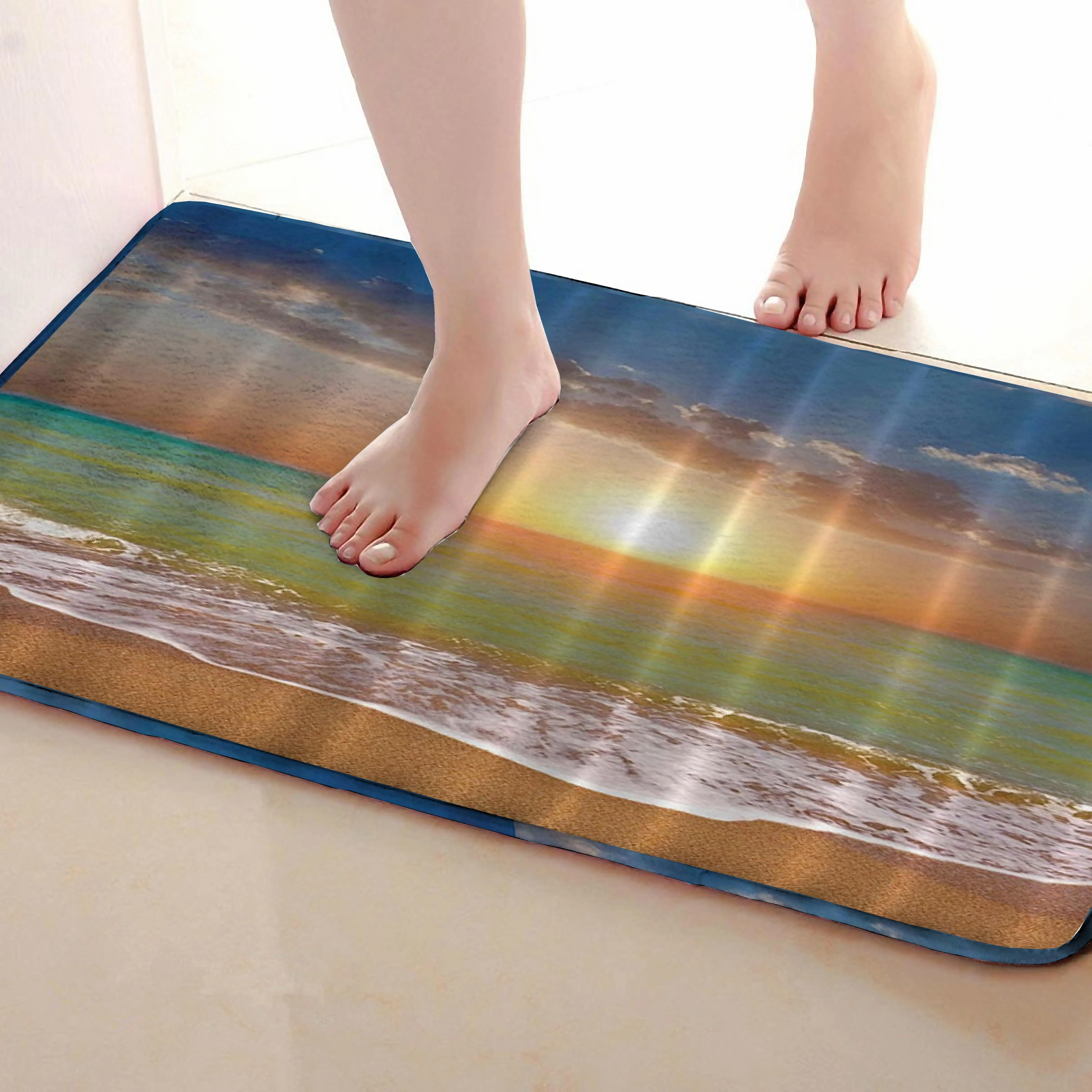 Установка солнцезащитный стиль Коврики для улицы, смешной Противоскользящий коврик для ванной, дверные коврики, дверные коврики под входную дверь