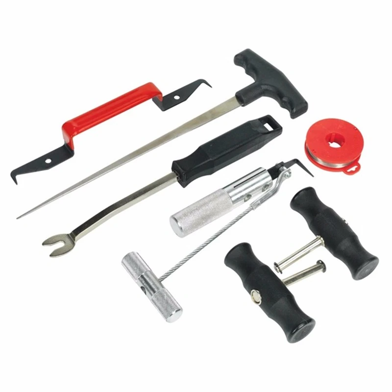 

New Style 7 pc Windscreen Glass Removal Set Car Van Windshield Kit Garage Hand Tool