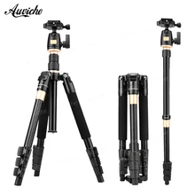 QZSD Q555 Professional Portable Aluminum alloy Camera Tripod&Monopod for Canon Nikon Sony SLR Camera Speedlite Flash