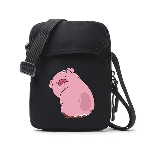APP BLOG, брендовые Мини повседневные маленькие сумки-мессенджеры с розовой Свинкой, вечерние сумочки, известный дизайнер, сумки на плечо для женщин, девушек, студентов - Цвет: pig 5 black