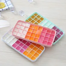 Кухня инструменты Еда Класс силиконовая форма для льда «кубиками фрукты кубики льда "сделай сам", корзина для цветов, креативный маленький форма для льда квадратный Кухня аксессуары K20