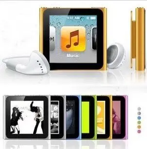Серебро ДЛЯ Apple iPod nano 6-го Поколения 1.8 ''IPS сенсорный экран 32 ГБ МУЗЫКА FM ВИДЕО