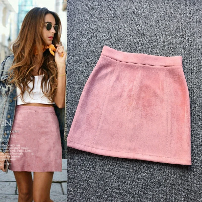 light pink a line skirt