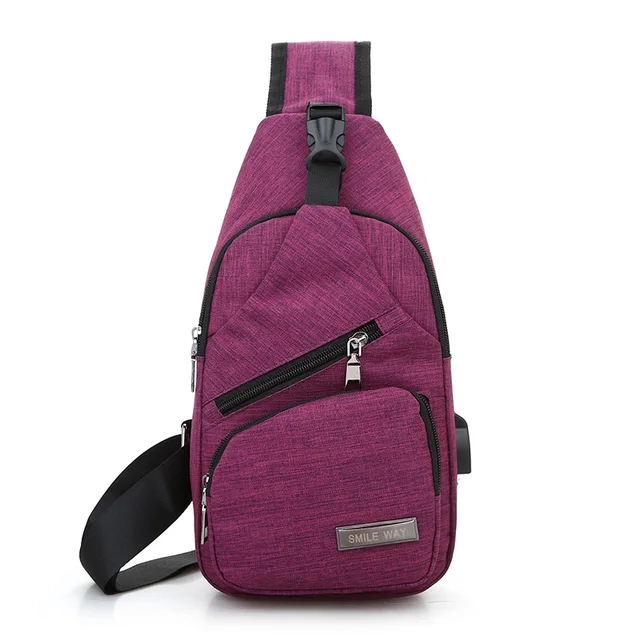 Buy Fashion USB Charging Chest Bag Women High Quality