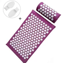 Массажер подушка(приблизительно 62*38 см) Акупунктура наборы Акупрессура лотоса шип коврик и подушка разделитель пальцев ног массаж и релаксация