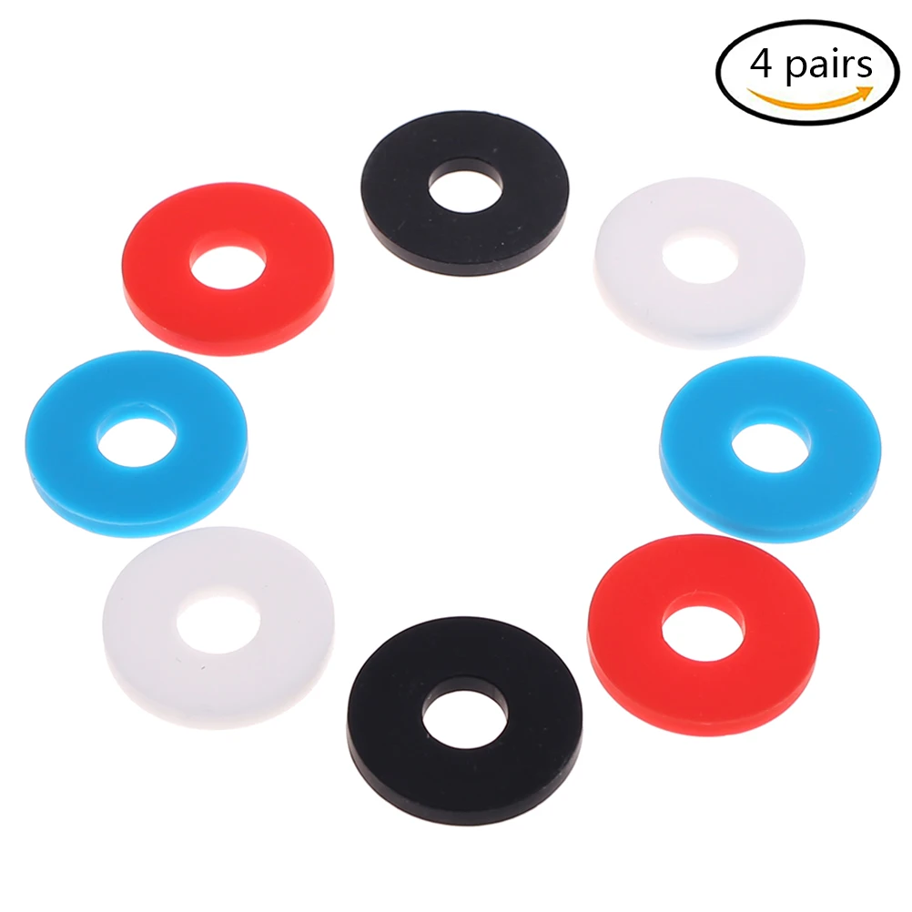 Gmarty 4 Pair Musical Instruments Strap Rubber Locks Block Guitar Strap