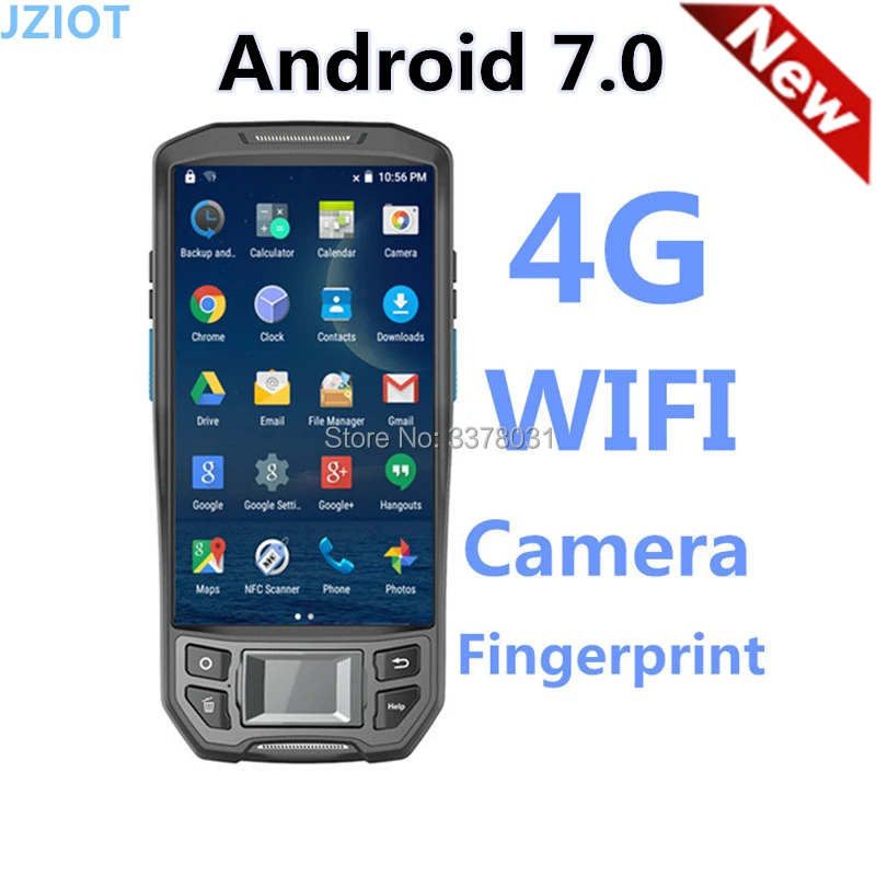V9000 прочный IP66 Android 7 0 4G штрих код/RFID/КПК с блокировкой по отпечатку пальца 5