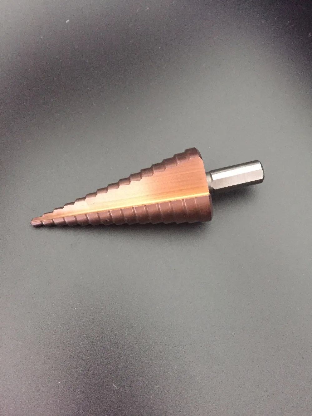  HSS CO / M35 Multifunctional Triangle Shank 4-32MM Straight Groove Metal Step Bit Stainless Steel H