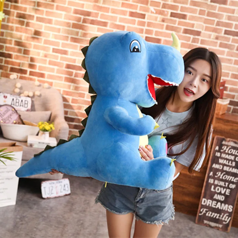 60/95cm Dinosaur Plush Toys Hobbies Cartoon Tyrannosaurus Stuffed Toy
Doll for Children Boys Baby Birthday Christmas Gift