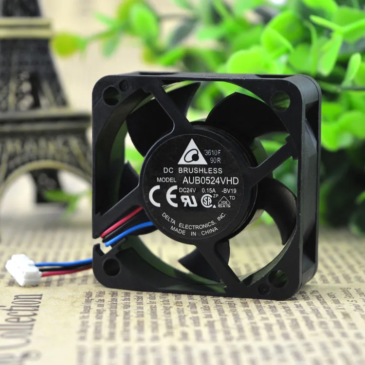 Оригинальный вентилятор охлаждения Delta 5020 DC24V 0.15A AUB0524VHD 5 см|cooling fan|5cm fanfan 5cm |