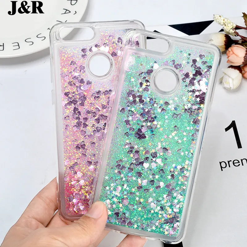 Bling Case For Huawei honor 7x/7 x Cover Silicon Cases Honor 7x Bnd-l21 Bags Liquid Quicksand Glitter Dynamic Protective |