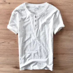 Летние Для мужчин; Повседневная футболка Camisetas хлопок бренд Костюмы короткий рукав новый стиль высокое качество Homme короткие О-образным