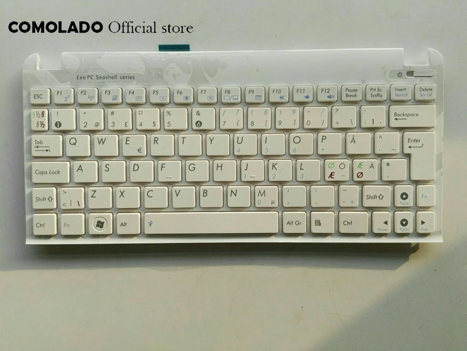 ND скандинавский для Asus Eee PC 1015 1015B 1015BX 1015PW 1015CX 1015PD 1011 1015PX белый с рамкой Клавиатура