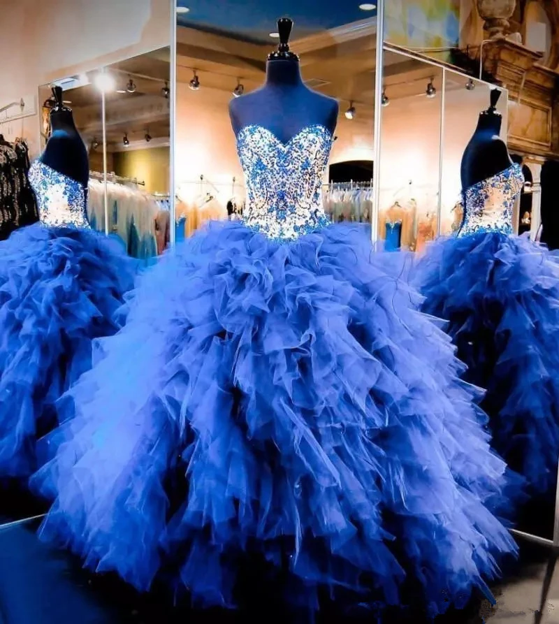 royal blue pageant gowns