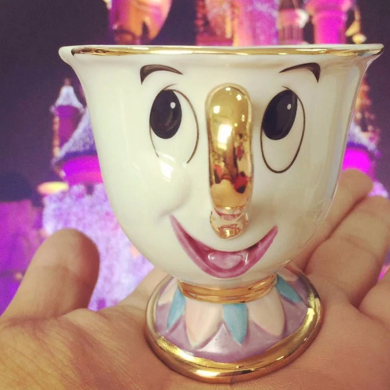 

Beauty and the Beast Tea Cup Set Mrs Potts' son : Chip Cup Tea Set Coffee Ceramic Mug Porcelain Lovely Xmas Gift