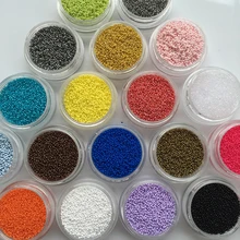 20 Colors 0 6mm 3D Nail Art Glitter Powder Acrylic Gel Nail Polish Beads Tips Rhinestones